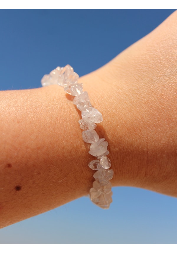 Pulseira de Cascalho Cristal