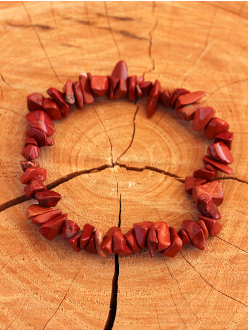 Pulseira de Cascalho Jaspe
