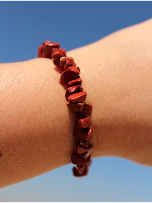 Pulseira de Cascalho Jaspe