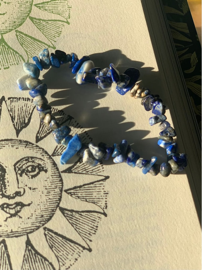 Pulseira de Cascalho Lápis Lazuli — imagem 1