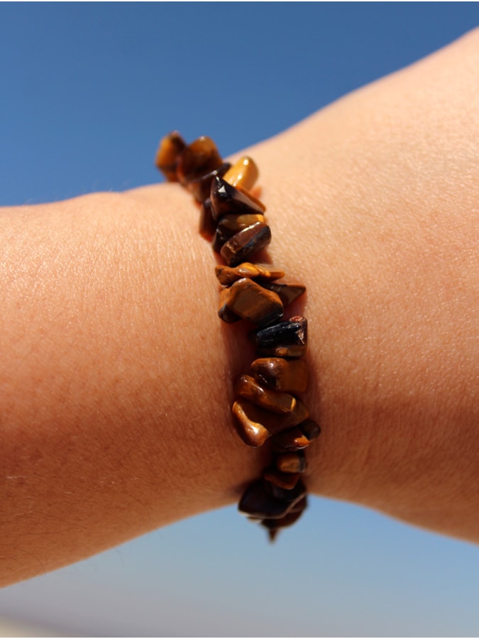 Pulseira de Cascalho Olho de Tigre — imagem 1