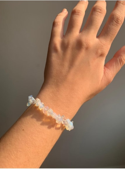 Pulseira de Cascalho Pedra da Lua