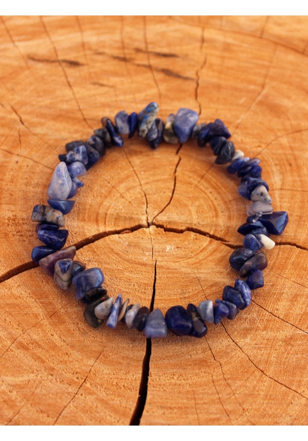 Pulseira de Cascalho Sodalita
