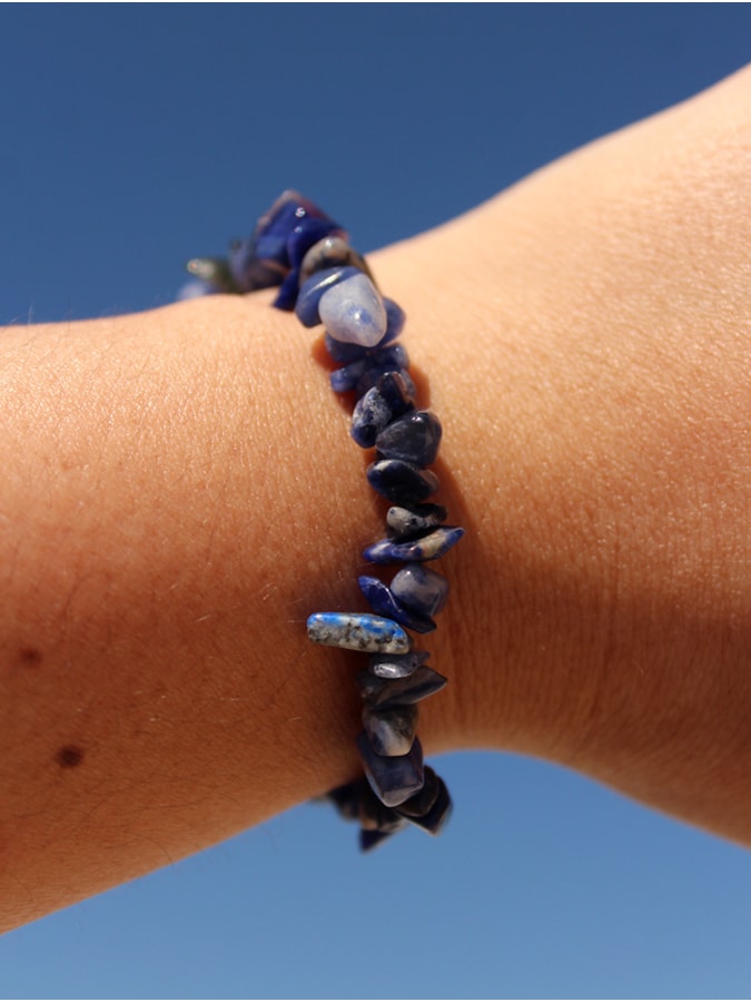 Pulseira de Cascalho Sodalita — imagem 1