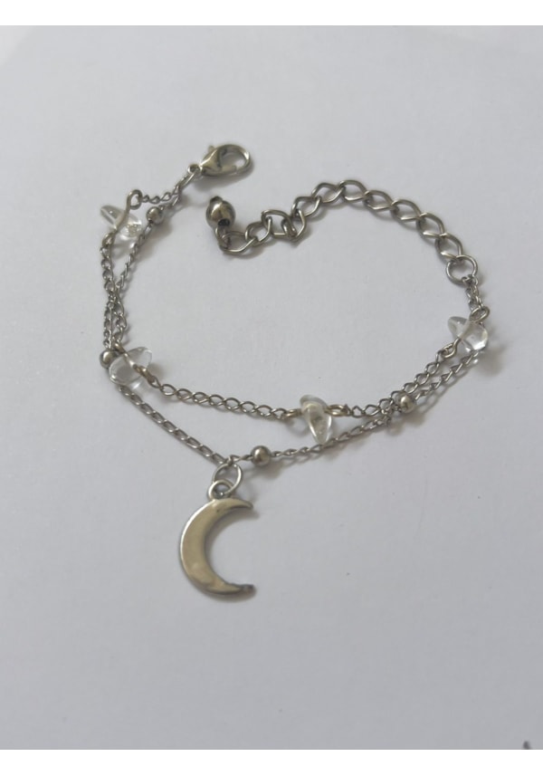 Pulseira Dupla Lua Minimalista