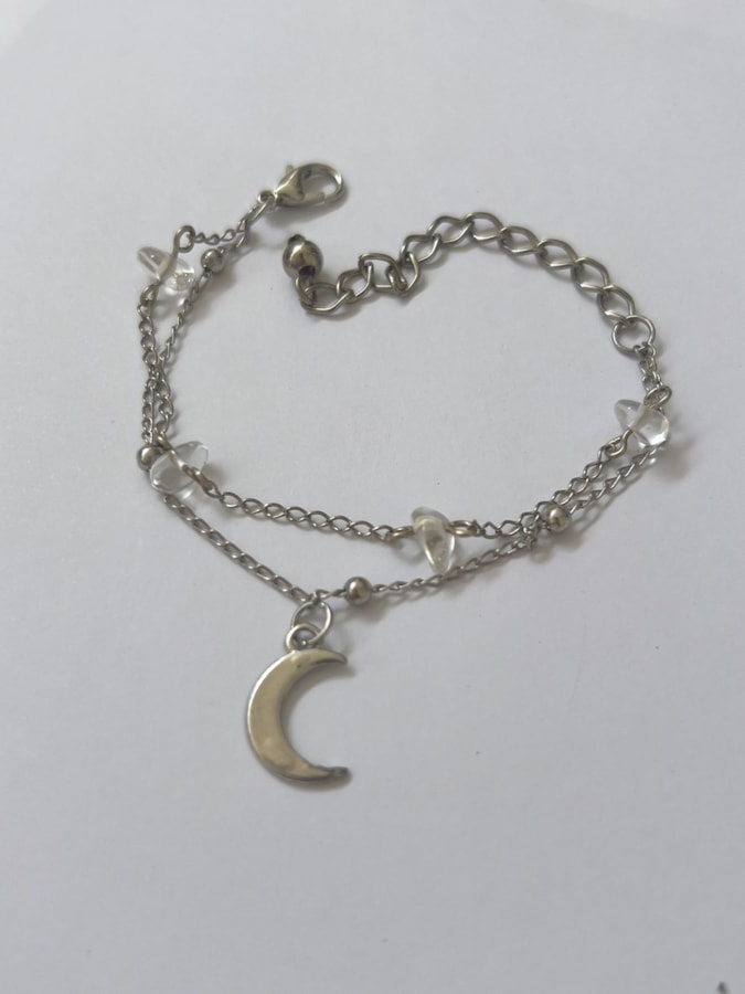 Pulseira Dupla Lua Minimalista — imagem 1