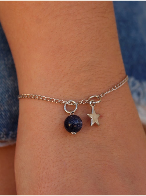 Pulseira Estrela com Pedrinha da Estrela