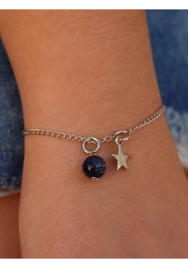 Pulseira Estrela com Pedrinha da Estrela