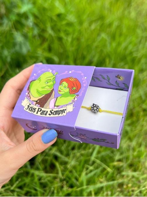 Pulseira Girassol - Com Embalagem Shrek e Fiona