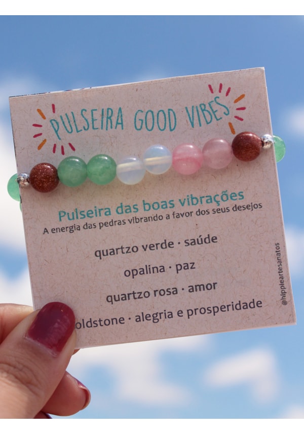 Pulseira Good Vibes