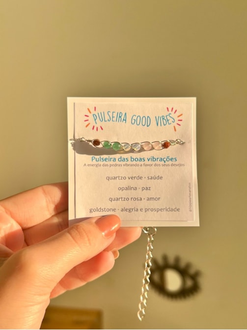 Pulseira Good Vibes - Arame