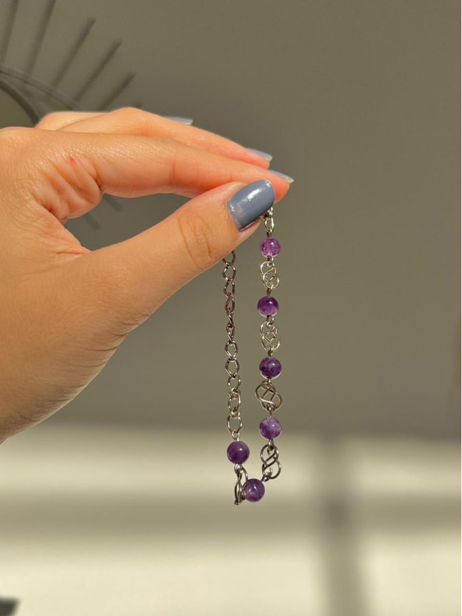 Pulseira Hippie Ametista — imagem 2