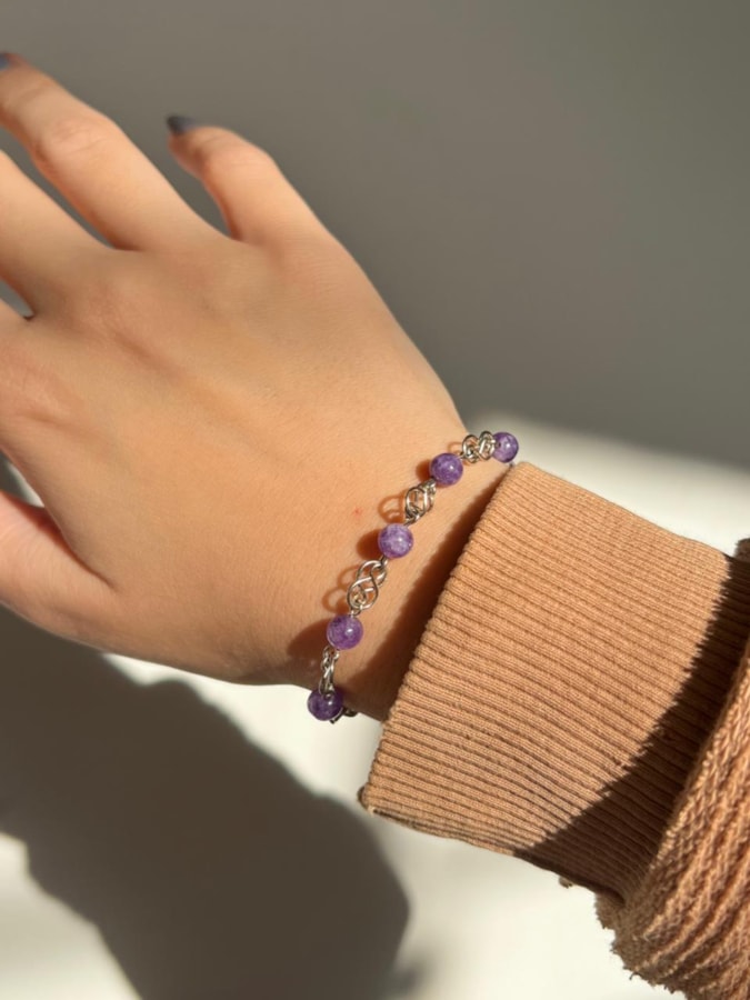 Pulseira Hippie Ametista — imagem 1