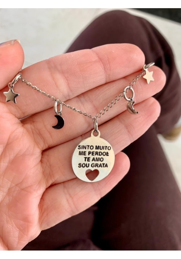 Pulseira Ho´oponopono, Lua e Estrelas