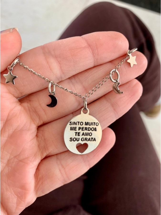 Pulseira Ho´oponopono, Lua e Estrelas — imagem 1