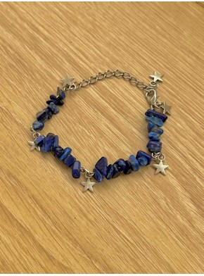 Pulseira Lápis Lazuli e Estrela