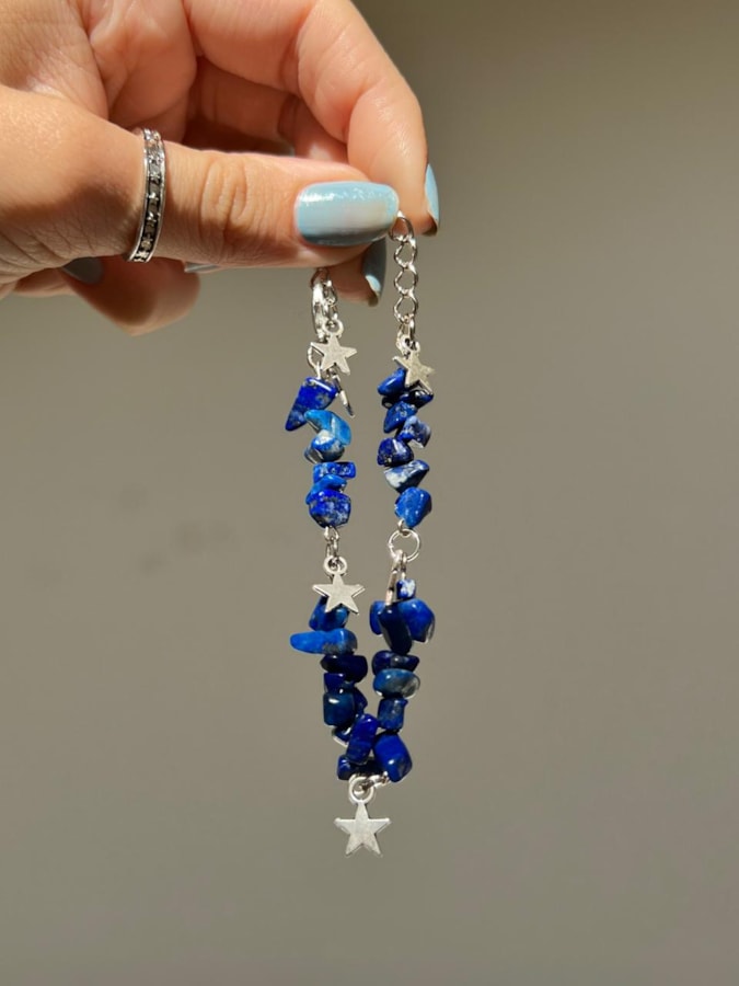 Pulseira Lápis Lazuli e Estrela — imagem 3