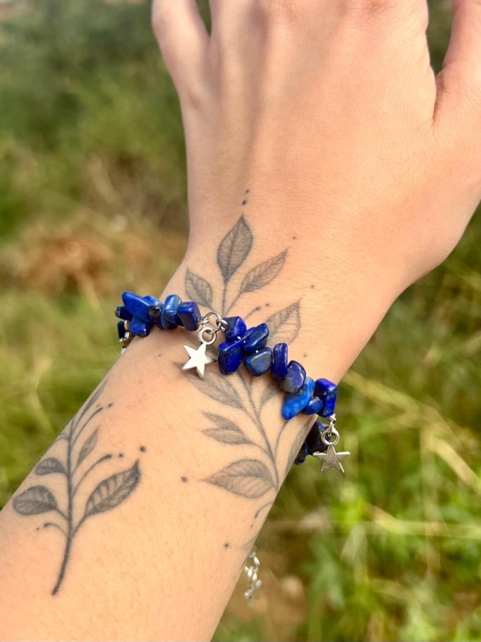 Pulseira Lápis Lazuli e Estrela — imagem 1
