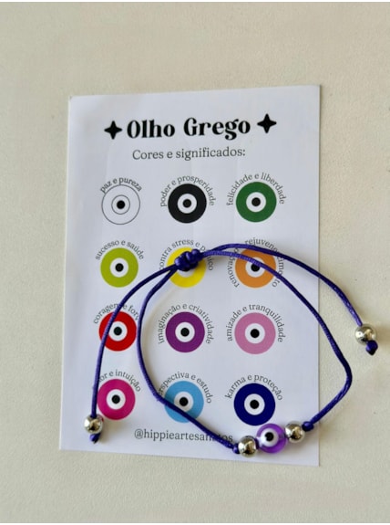 Pulseira Olho Grego - Cores
