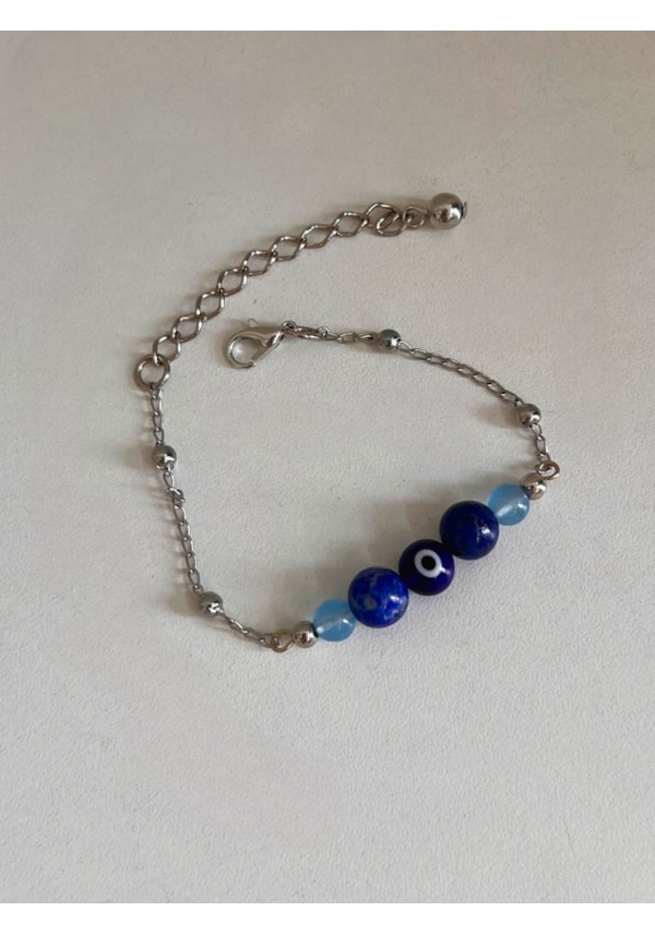 Pulseira Olho Grego e Cristais