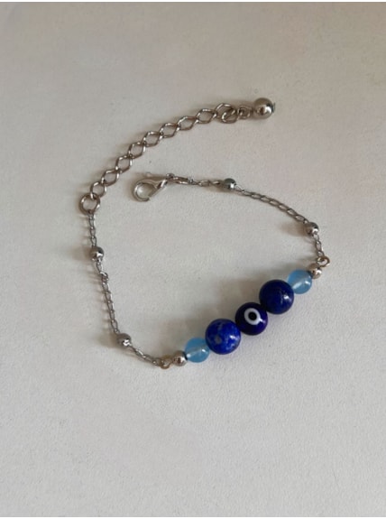 Pulseira Olho Grego e Cristais