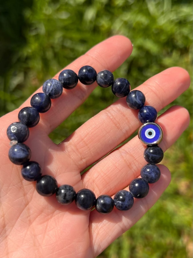Pulseira Olho Grego e Sodalita — imagem 2
