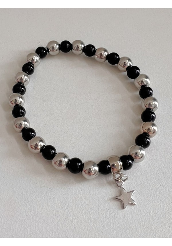 Pulseira Onix com Estrela