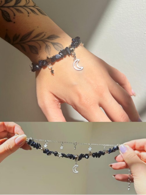 Pulseira Pedra da Estrela + Correntes
