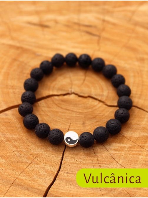 Pulseira Pedra Yin Yang