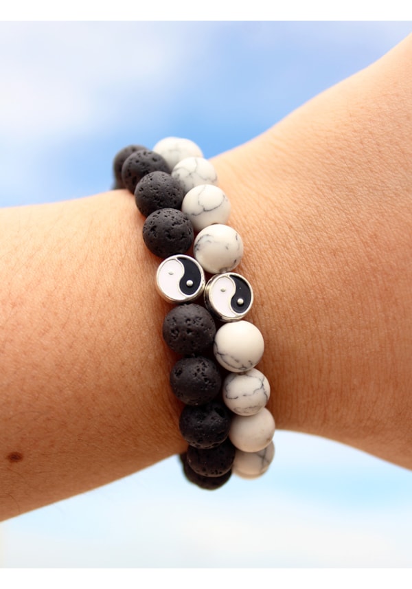Pulseira Pedra Yin Yang