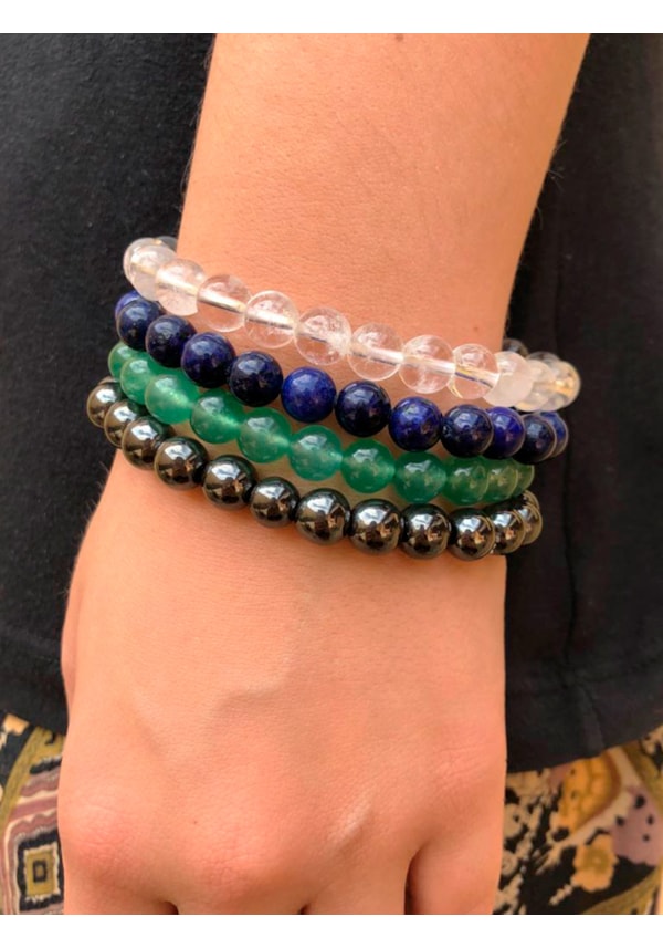 Pulseira Pedras com Elástico