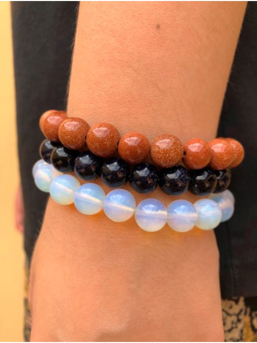 Pulseira Pedras com Elástico - Energia