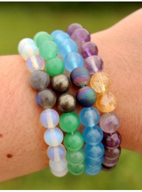 Pulseira Pedras Naturais com Elástico