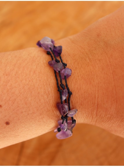 Pulseira Pedrinhas Ametista