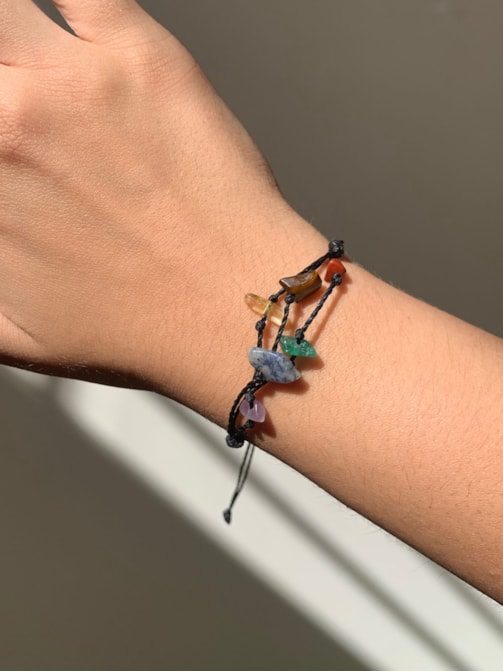 Pulseira Pedrinhas Sete Chakras