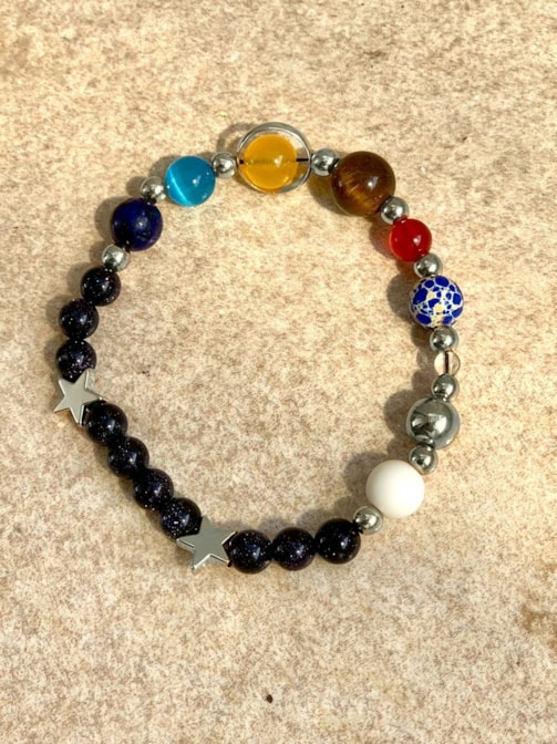 Pulseira Sistema Solar - Estrela Prateada