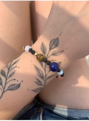 Pulseira Sistema Solar Unissex - Lava Vulcânica