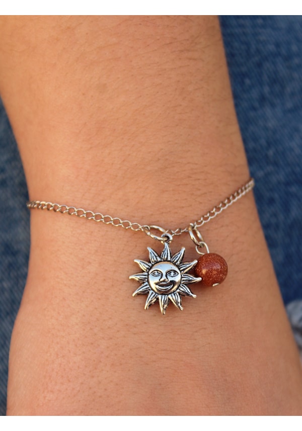 Pulseira Sol com Pedrinha do Sol