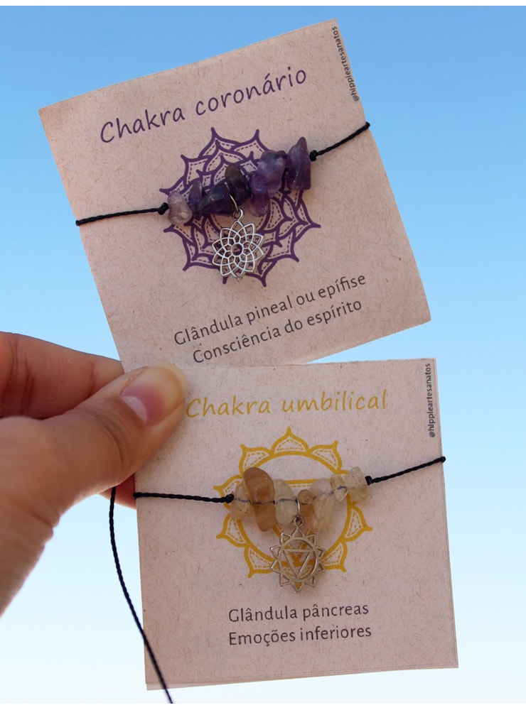 Pulseira / Tornozeleira Chakras Pedrinhas — imagem 1