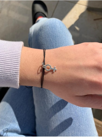 Pulseira / Tornozeleira Espelho de Vênus - Preta