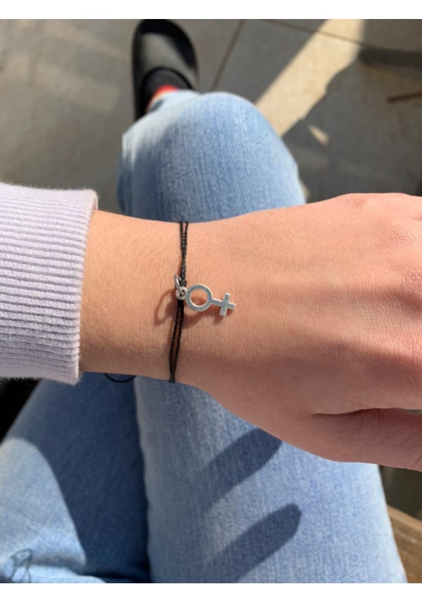 Pulseira / Tornozeleira Espelho de Vênus - Preta