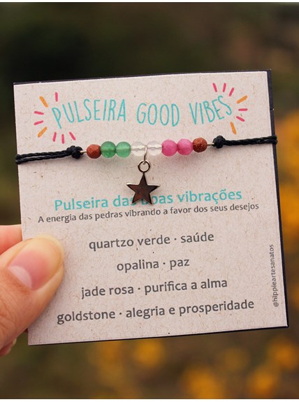 Pulseira / Tornozeleira Good Vibes - Estrelinha