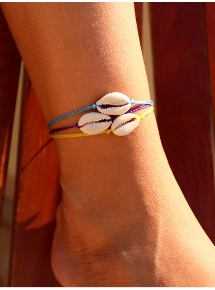 Pulseira / Tornozeleira Macramê Búzio — imagem 2