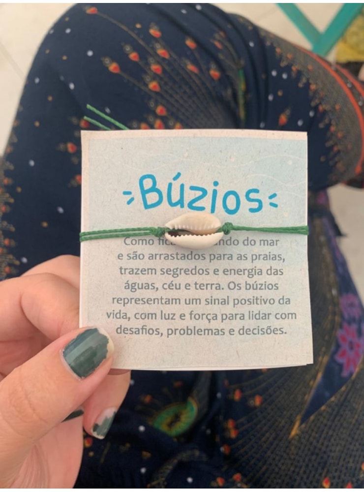 Pulseira / Tornozeleira Macramê Búzio — imagem 4