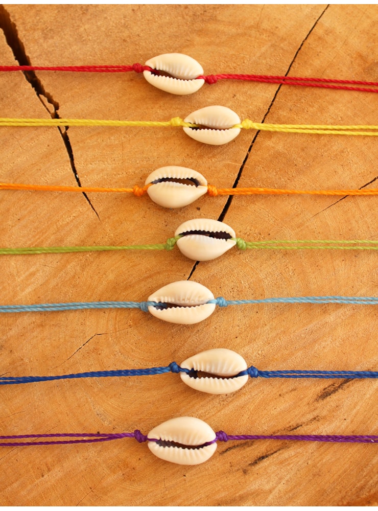 Pulseira / Tornozeleira Macramê Búzio — imagem 1