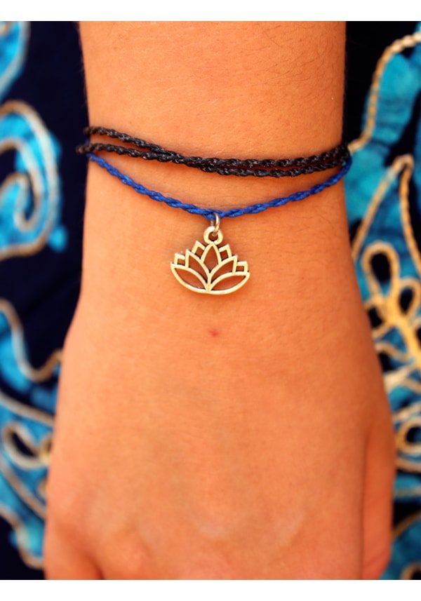 Pulseira Tripla Flor de Lótus