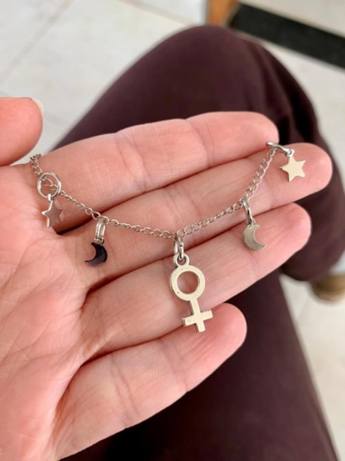 Pulseira Vênus, Lua e Estrelas