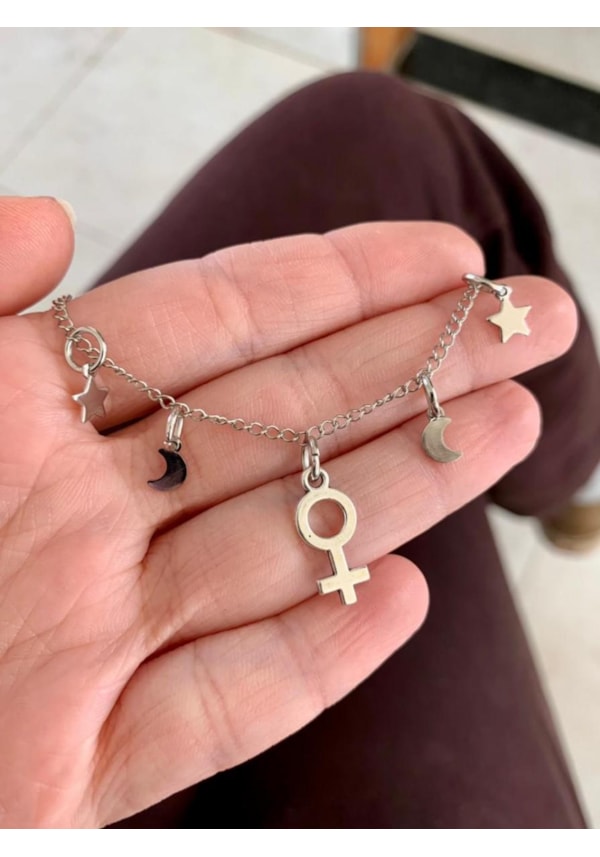 Pulseira Vênus, Lua e Estrelas