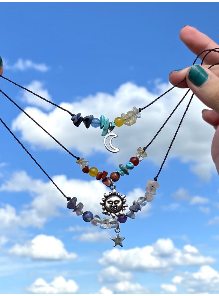 Pulseiras Cristais com Pingentes — imagem 1