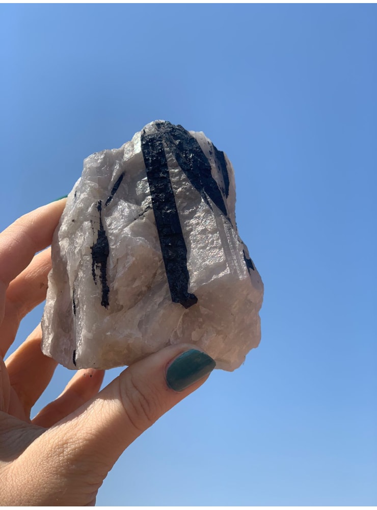 Quartzo com Turmalina Negra - Extrema Proteção — imagem 1